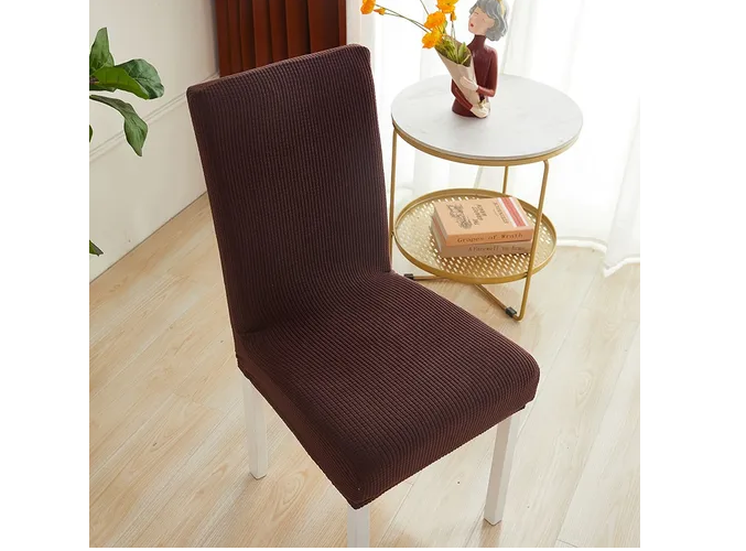 Foto 6 pulgar | Xtellar Protectors Premium Marrón Oscuro - Kit De 6 Fundas Elásticas De Lujo Para Sillas De Comedor