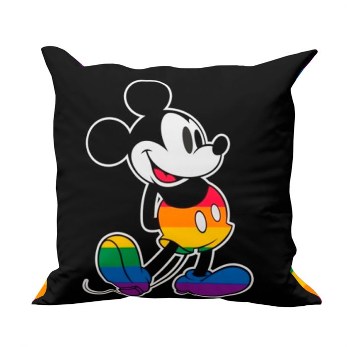 Cojín Providencia Mickey Rainbow Pride Negro