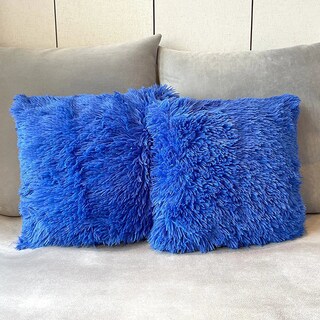 Foto 3 | Cojín Aquila C0232 color Azul de Pelo Largo