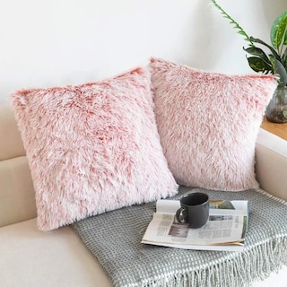 Foto 3 | Cojín Cuadrado Aquila C0225 color Coral Pelo Alto
