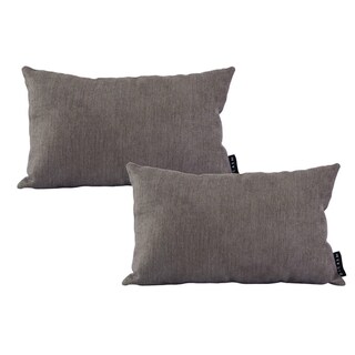 Foto 1 | Cojín Riñonera Decorativo DICASA Bless Delta color Gris Oscuro Rectangular Set de 2