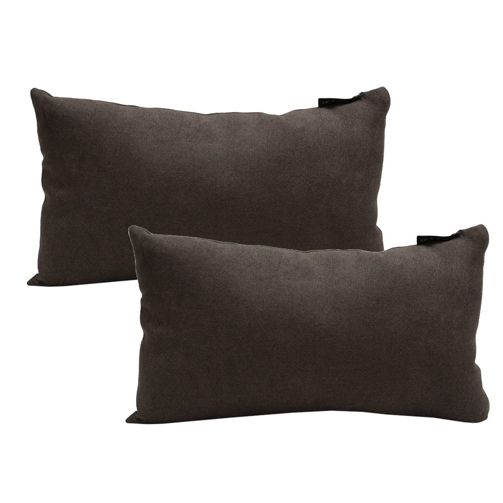 Foto 1 | Cojín Riñonera Decorativo DICASA Bless Delta color Marrón Rectangular Set de 2