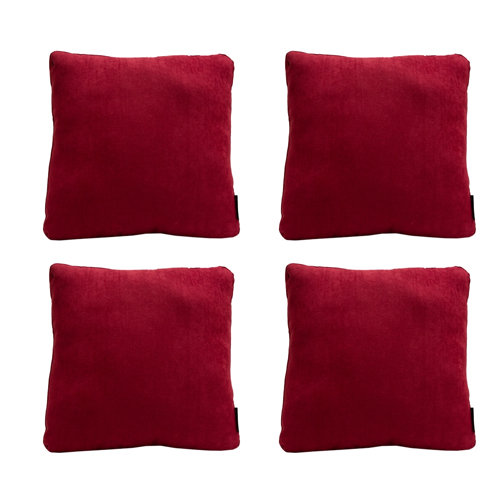 Cojines Decorativos Dicasa Zita color Rojo 4 Piezas $1,399
