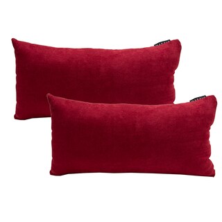 Foto 1 | Cojín Riñonera Decorativo DICASA Delta color Rojo Rectangular Set de 2