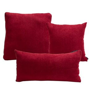 Foto 1 | Set de 3 Cojines Decorativos DICASA Alfa Delta & Zita color Rojo Chico Grande y Rectangular