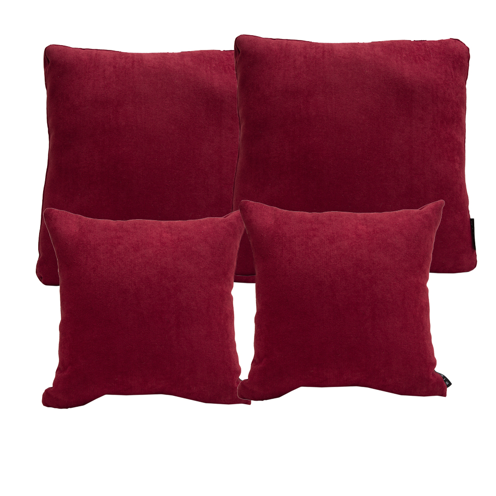 Foto 2 pulgar | Set de 4 Cojines Decorativos DICASA Alfa & Zita color Rojo 2 Chicos y 2 Grandes