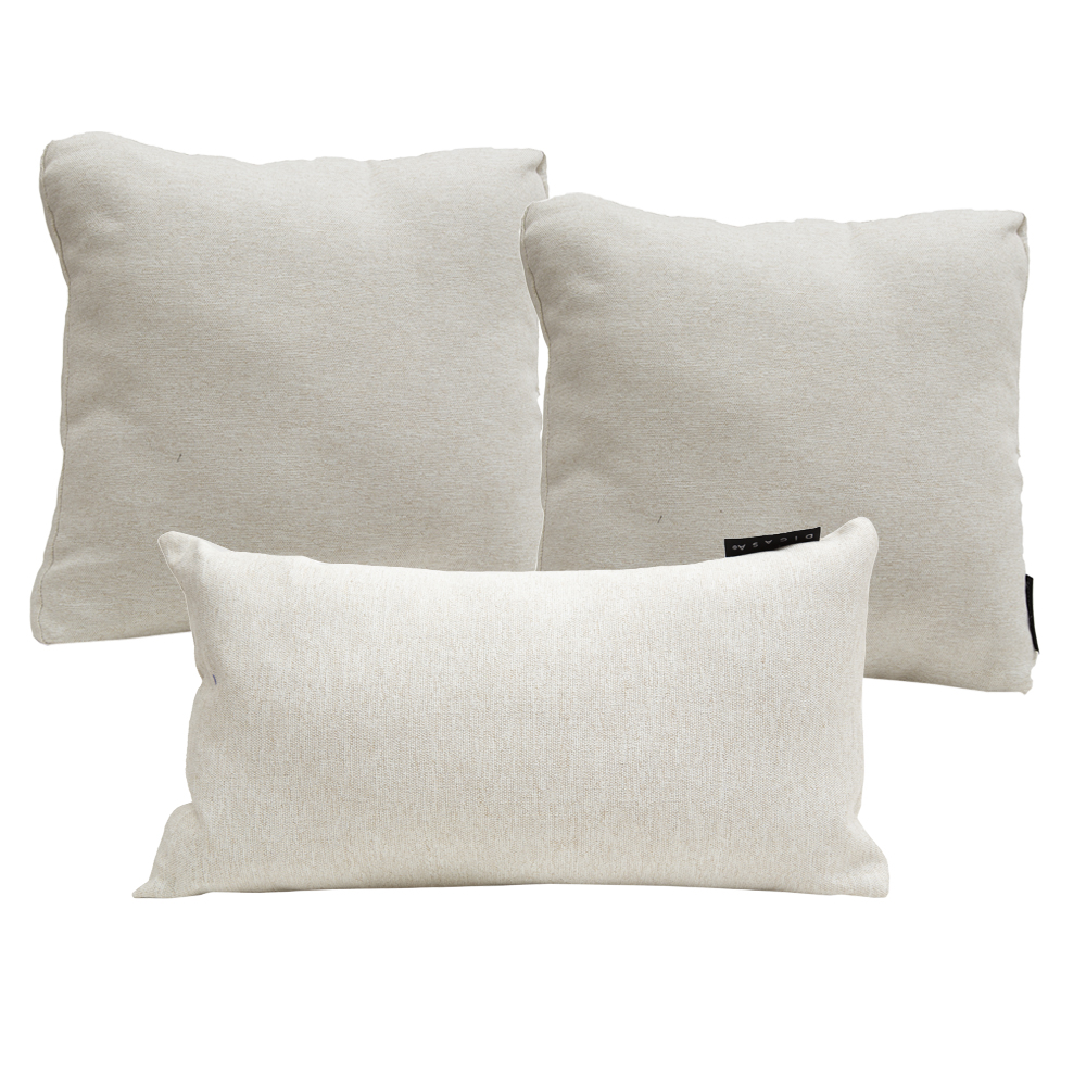 Foto 1 | Set De 3 Cojines Decorativos Dicasa Dolum Delta & Zita Color Beige - 2 Grandes Y 1 Rectangular
