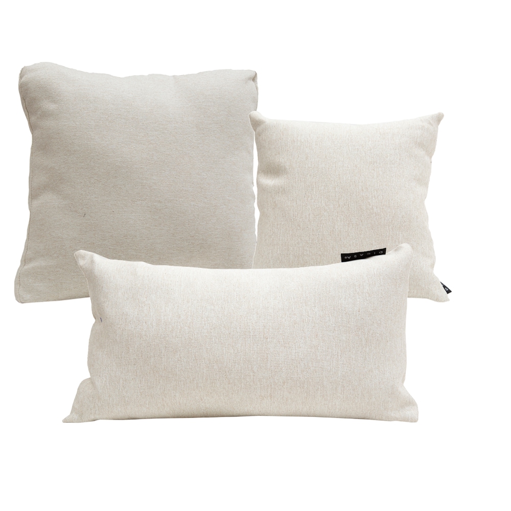 Cojines Decorativos Dicasa Dolum Alfa color Beige 3 Piezas - Chico, Grande y Rectangular $987