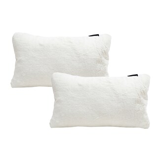 Foto 1 | Cojines Riñoneros Dicasa Tail Delta color Blanco Rectangular 2 Piezas