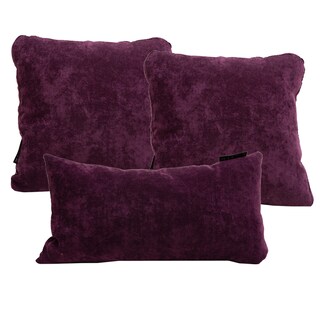 Foto 1 | Cojines DICASA Velvet Delta & Zita color Púrpura 2 Grandes y 1 Rectangular