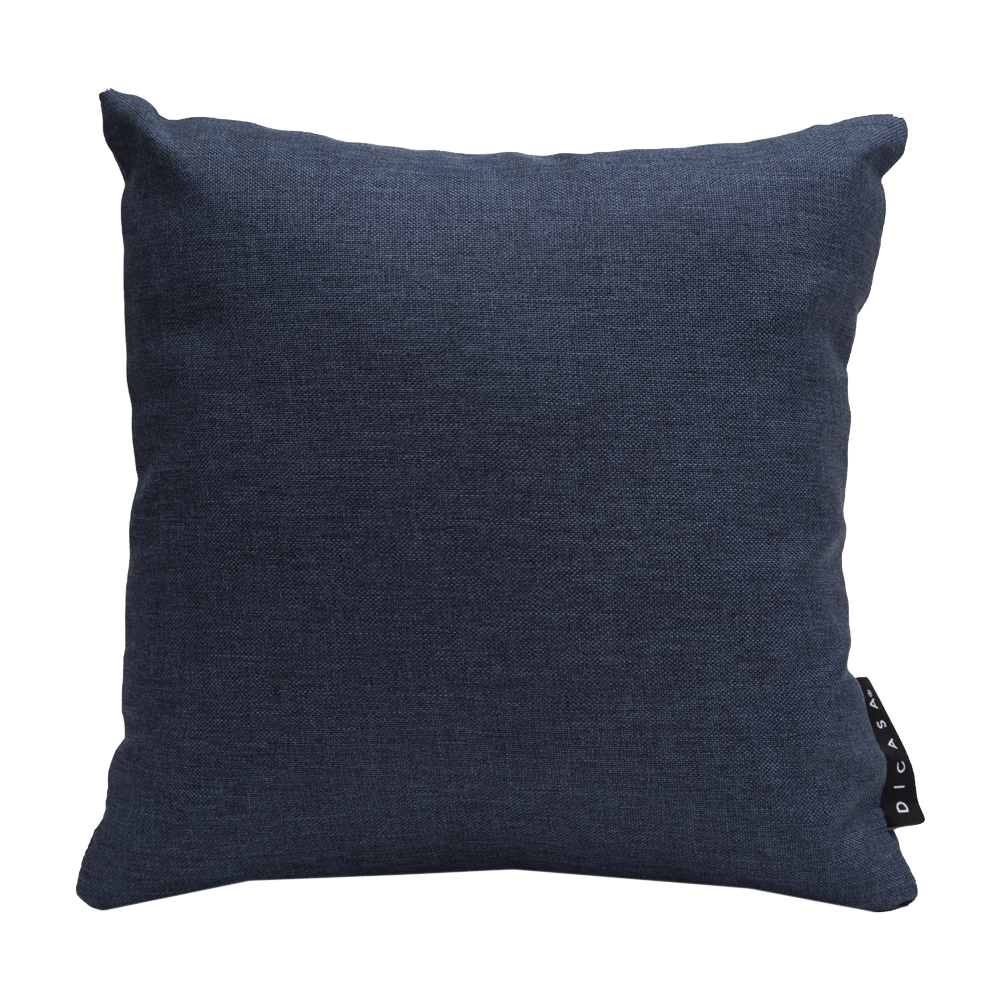 Cojin Decorativo Dicasa Blu Alfa Color Azul Marino Cuadrado Chico