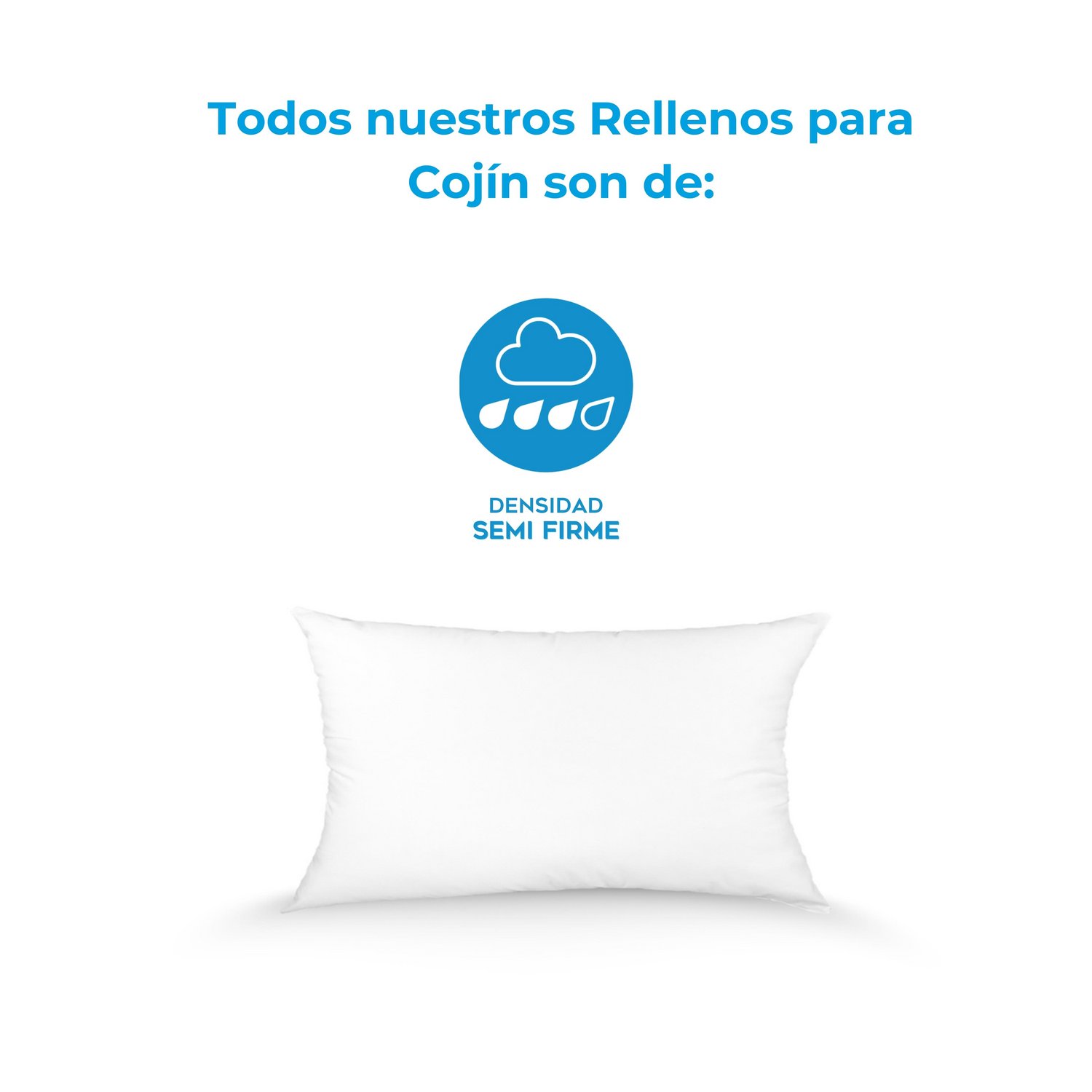 Foto 4 pulgar | Cojín Good Night Monarca Classic Home Semi-firme 2 30x50cm color Blanco