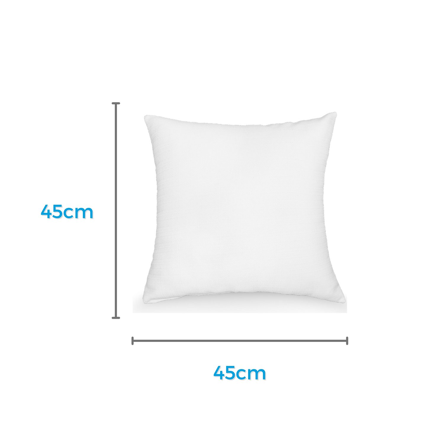 Foto 3 pulgar | Cojín Decorativo Good Night Monarca Classic Home Semi-firme 2 Blanco 45x45cm