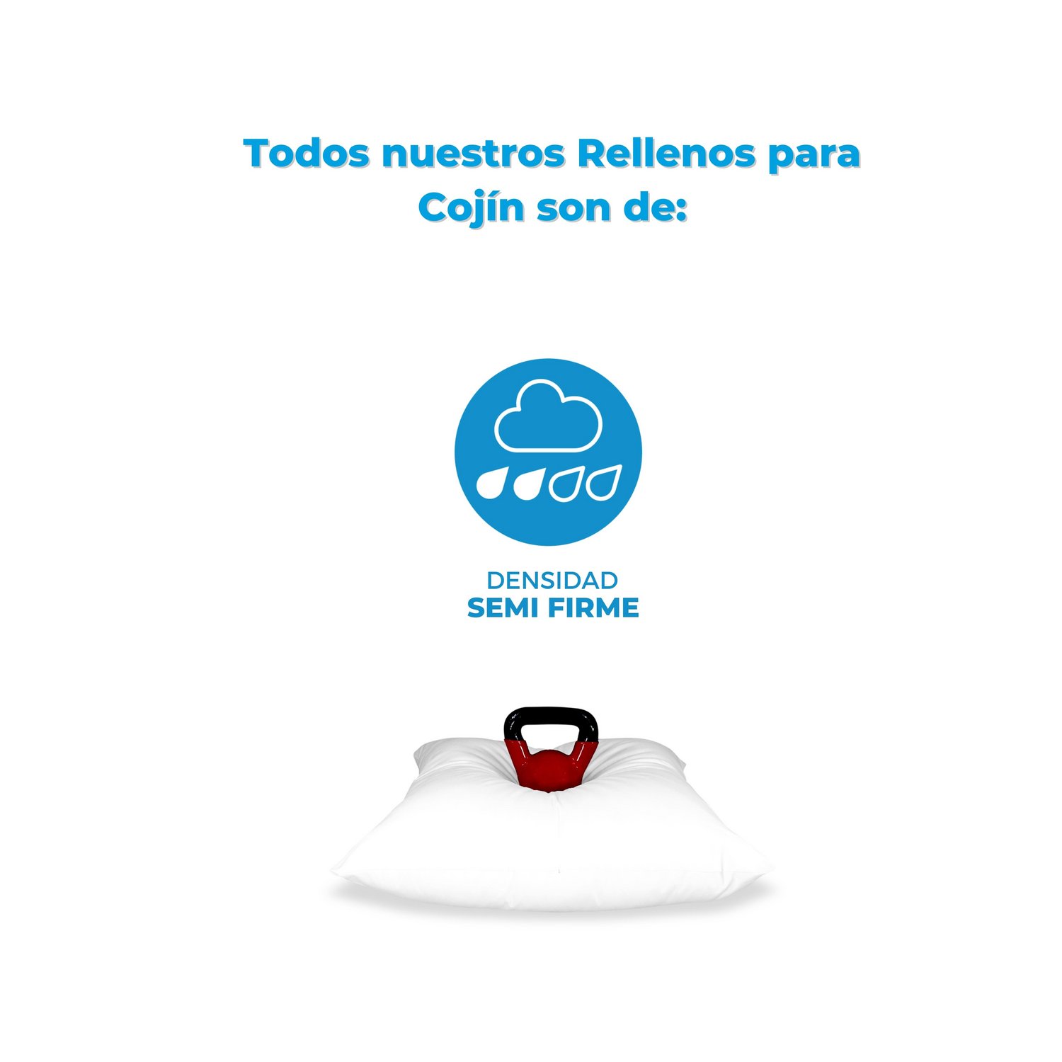 Foto 4 pulgar | Cojín Good Night Monarca Classic Home Semi-firme 2 40x40cm color Blanco