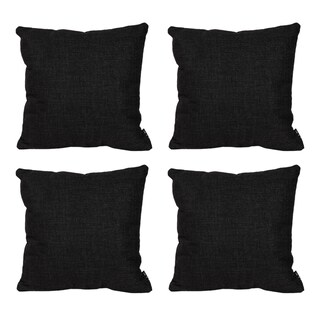 Foto 1 | Cojín Decorativo DICASA Belu Alfa Negro Cuadrado Chico 4 Piezas
