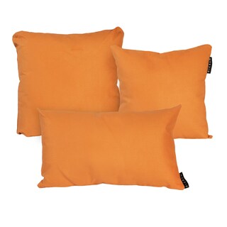 Foto 1 | Cojín Decorativo DICASA Sora Alfa + Delta + Zita Naranja Chico, Grande y Rectangular 3 Piezas
