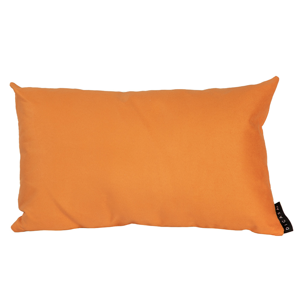 Cojín Riñonera Decorativo DICASA Sora Delta Naranja Rectangular