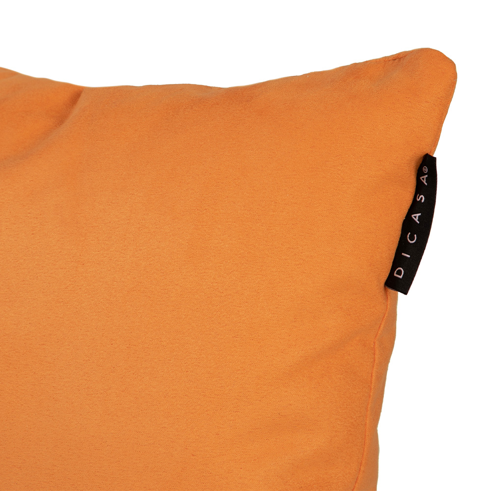 Foto 4 pulgar | Cojín Decorativo DICASA Sora Alfa Naranja Cuadrado Chico 2 Piezas
