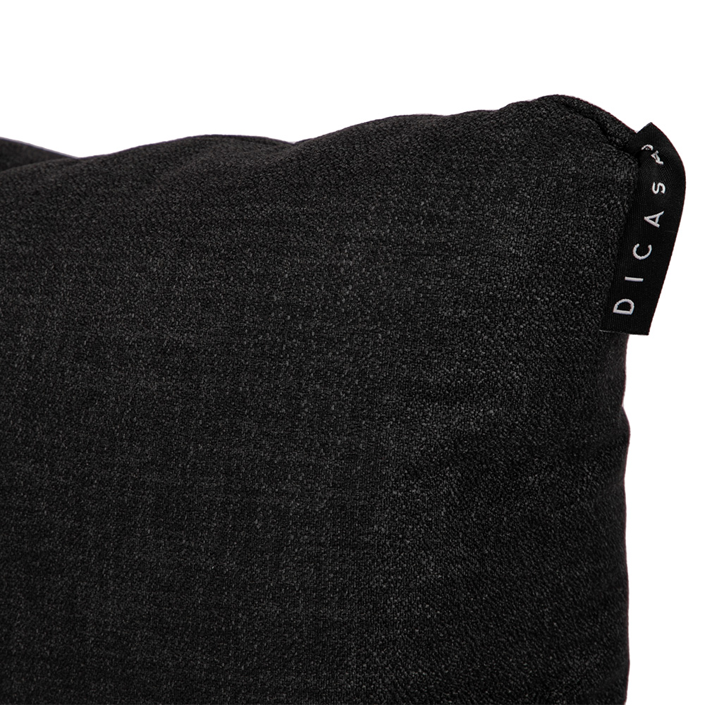 Foto 4 pulgar | Cojín Riñonera Decorativo DICASA Belu Delta Negro Rectangular 4 Piezas