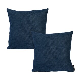 Foto 1 | Cojín Decorativo DICASA Rivo Alfa Azul Cuadrado Chico 2 Piezas