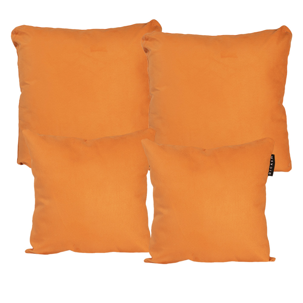 Foto 2 pulgar | Cojín Decorativo DICASA Sora Alfa & Zita Naranja 2 Chicos y 2 Grandes