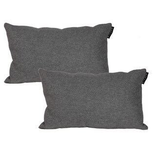 Foto 1 | Cojín Riñonera Decorativo Dicasa Rivo Delta color Gris Rectangular Set de 2