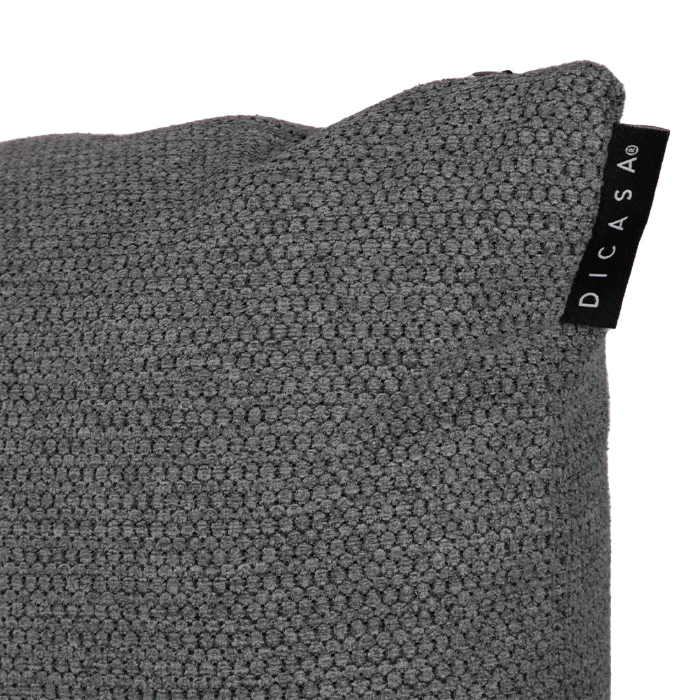 Foto 4 pulgar | Cojín Riñonera Decorativo Dicasa Rivo Delta color Gris Rectangular