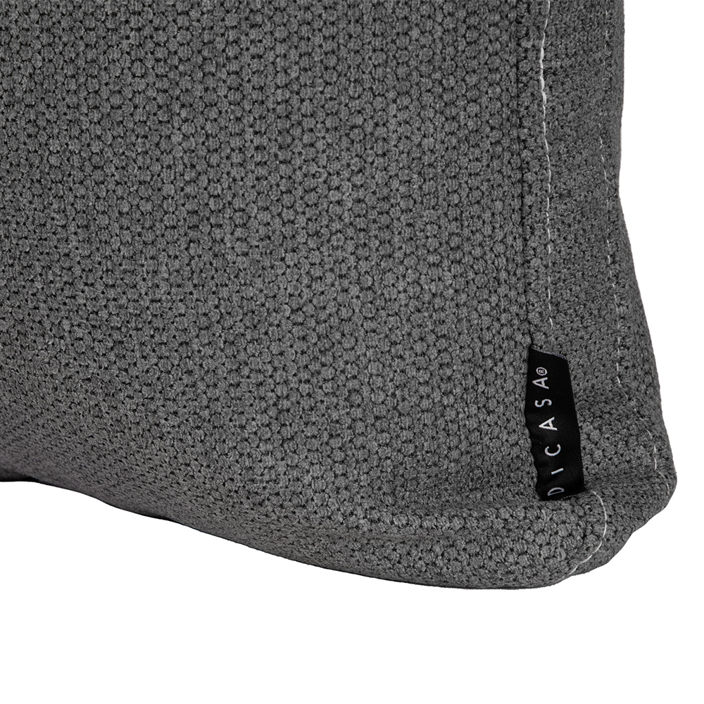 Foto 4 pulgar | Cojín Decorativo Dicasa Rivo Zita color Gris Cuadrado Grande