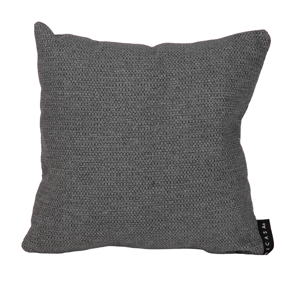 Cojín Decorativo Dicasa Rivo Alfa color Gris Cuadrado Chico
