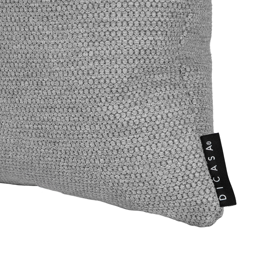 Foto 4 pulgar | Cojín Decorativo Dicasa Rivo Alfa color Plata Cuadrado Chico