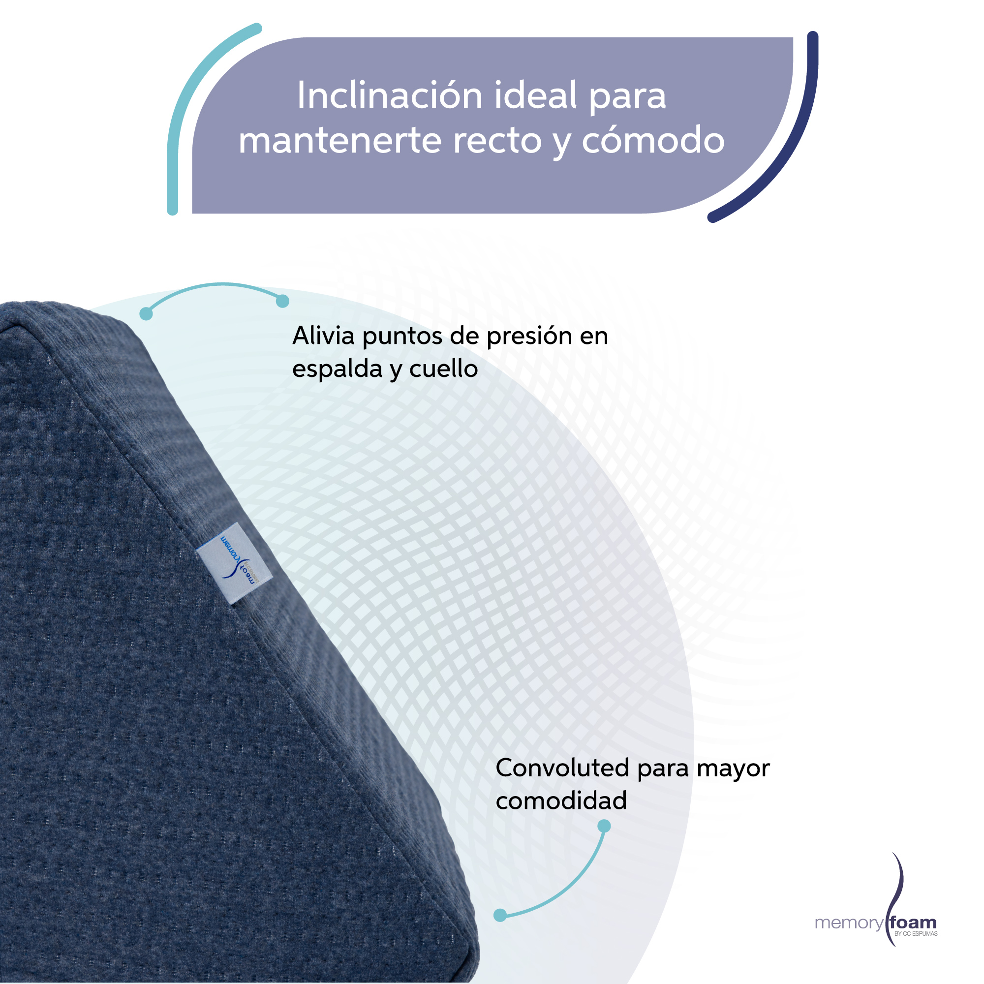 Foto 4 pulgar | Cojín O Respaldo Para Tv Hecho De Memory Foam Ideal Para Ver La Tv, Trabajar O Cenar En La Cama