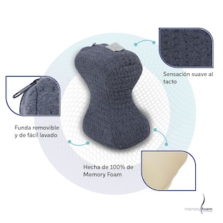 Foto 4 | Almohada Huesito Para Rodillas Separador De Piernas Alivia Presión Y Mejora Circulación Memory Foam Azul