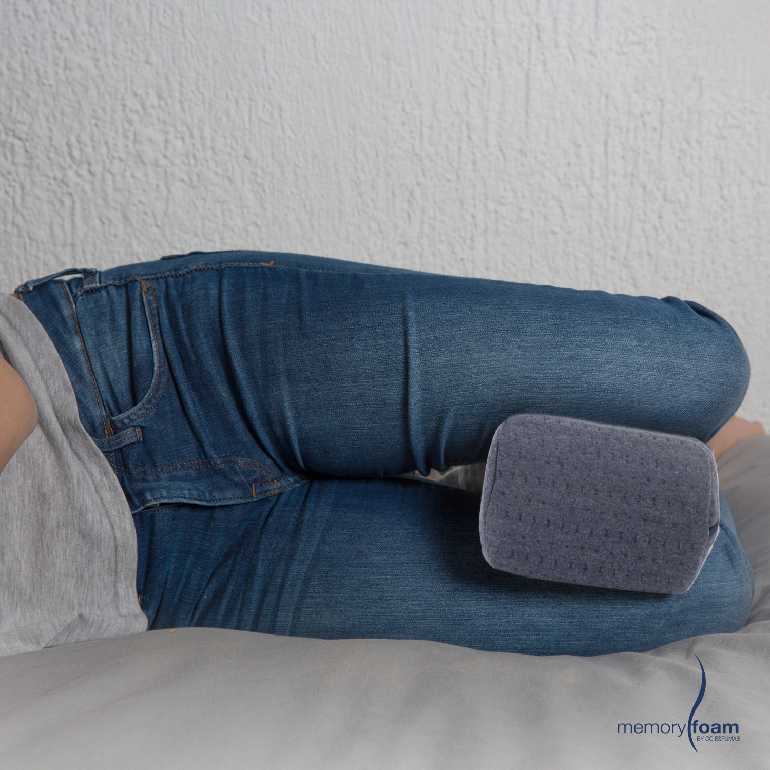 Foto 7 pulgar | Almohada Huesito Para Rodillas Separador De Piernas Alivia Presión Y Mejora Circulación Memory Foam Azul