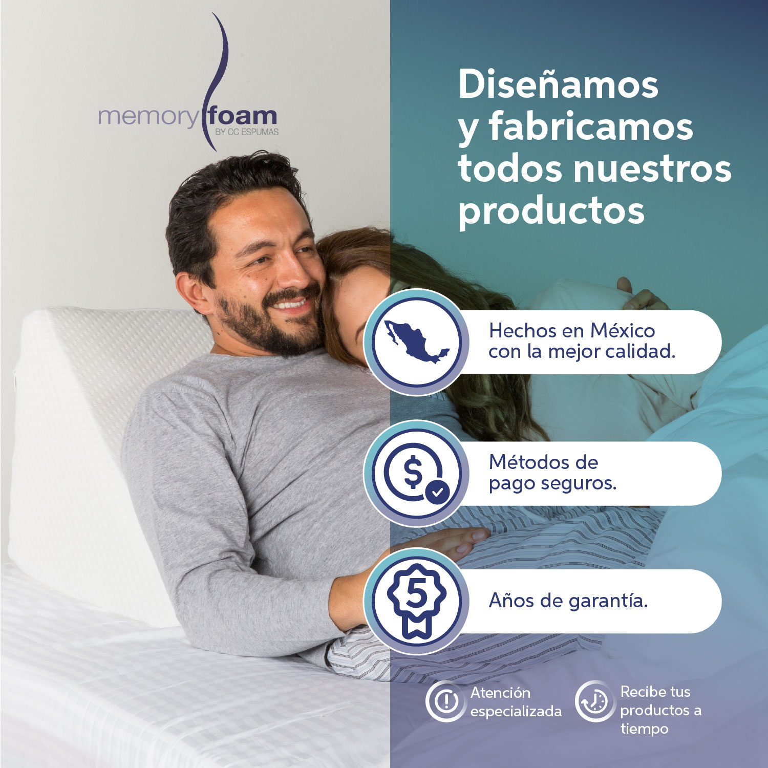 Foto 8 | Almohada Huesito Para Rodillas Separador De Piernas Alivia Presión Y Mejora Circulación Memory Foam Azul