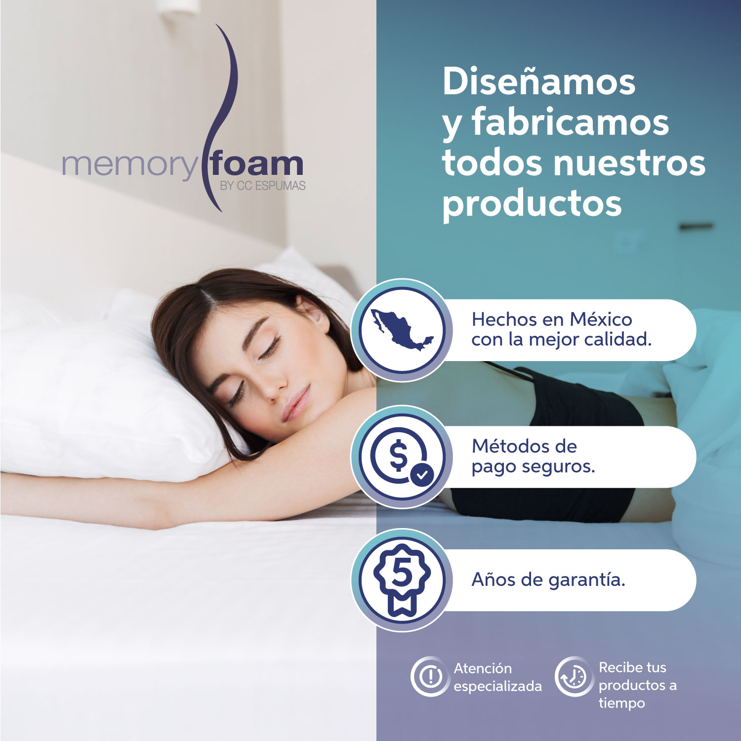 Foto 8 pulgar | Cojín Descansa Piernas, Disminuye Varices Y Pies Hinchados Memory Foam Azul Hecha 100% De Memory Foam