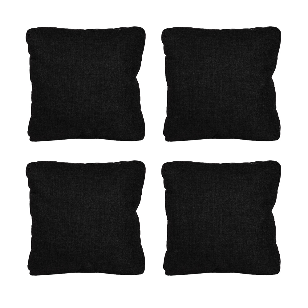 Foto 2 | Set De 3 Cojines Decorativos Dicasa Belu Delta Y Zita Color Negro  (2 Cuadrados Grandes Y 1 Rectangular)