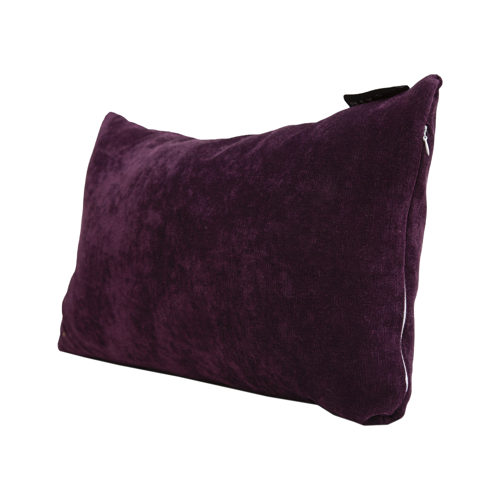 Foto 4 pulgar | Cojin Riñonera Decorativa Dicasa Velvet Delta Color Morado Rectangular Set De 2