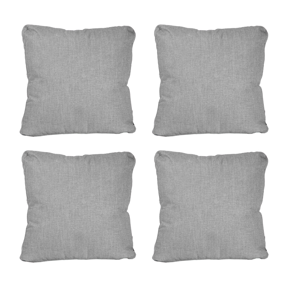 Cojin Decorativo Dicasa Belu Zita Color Gris Cuadrado Grande Set De 4