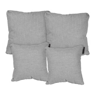 Foto 1 | Set De 4 Cojines Decorativos Dicasa Belu Alfa Y Zita Color Gris Cuadrados (2 Chicos Y 2 Grandes)