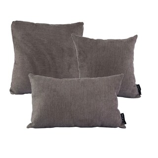 Foto 1 | Set De 3 Cojines Decorativos Dicasa Bless Alfa - Zita - Delta Color Gris (1 Cuadrado Ch + 1 Cuad Gde Y 1 Rectangular)