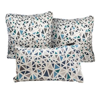 Foto 1 | Set De 3 Cojines Decorativos Dicasa Zao Delta Y Zita Color Multicolor (2 Cuadrados Grandes Y 1 Rectangular)