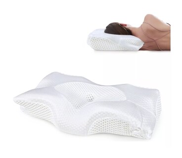 Foto 4 | Almohada Cervical Ergonómica Ajustable Cuello Color Blanco