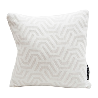 Foto 2 | Cojin Decorativo Dicasa Geo Alfa Color Blanco Cuadrado Chico Set De 2