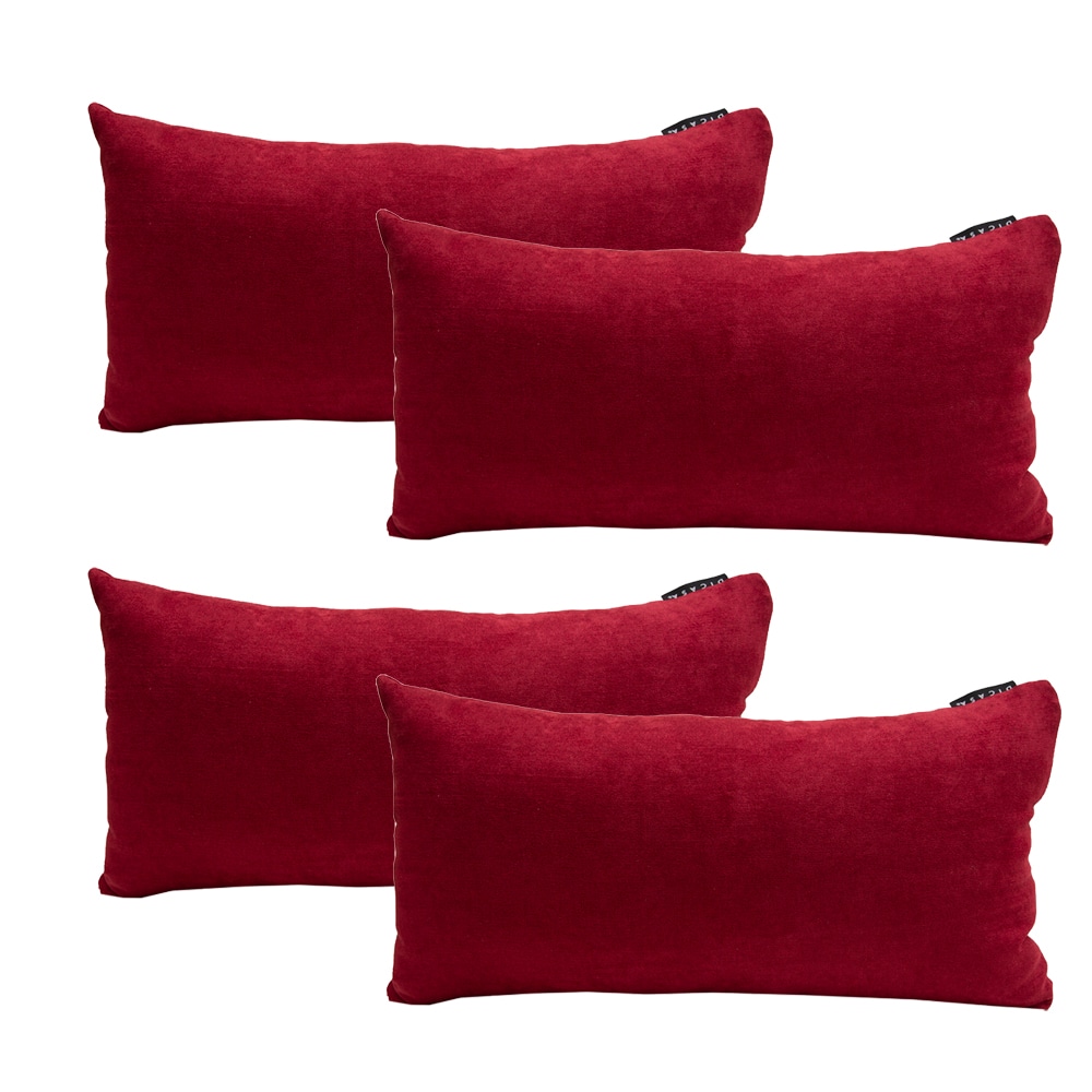 Set de 4 Cojines Dicasa Deltaone color Rojo $1,139