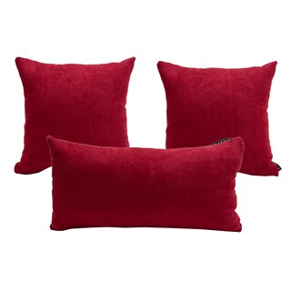 Foto 1 | Set de 3 Cojines Dicasa Diferentes Tamaños color Rojo