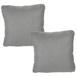 Foto 1 | Set de Cojines Dicasa Niz Zita Gris Oscuro Cuadrado 2 Piezas