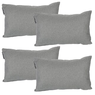 Foto 1 | Set de Cojines Riñoneros Dicasa Niz Delta Gris Oscuro Rectángulos 4 Piezas