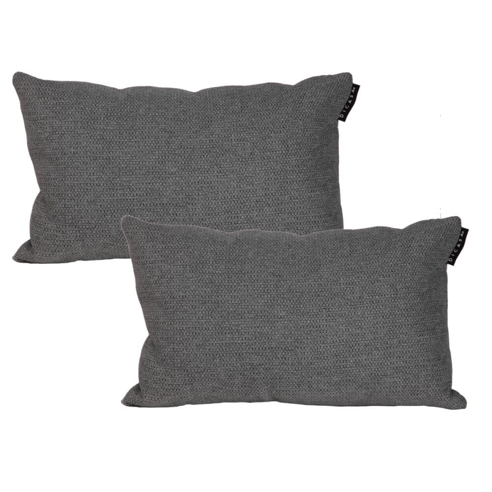 Cojín Riñonera Dicasa Gris Decorativa Rectangular Set de 2 $759
