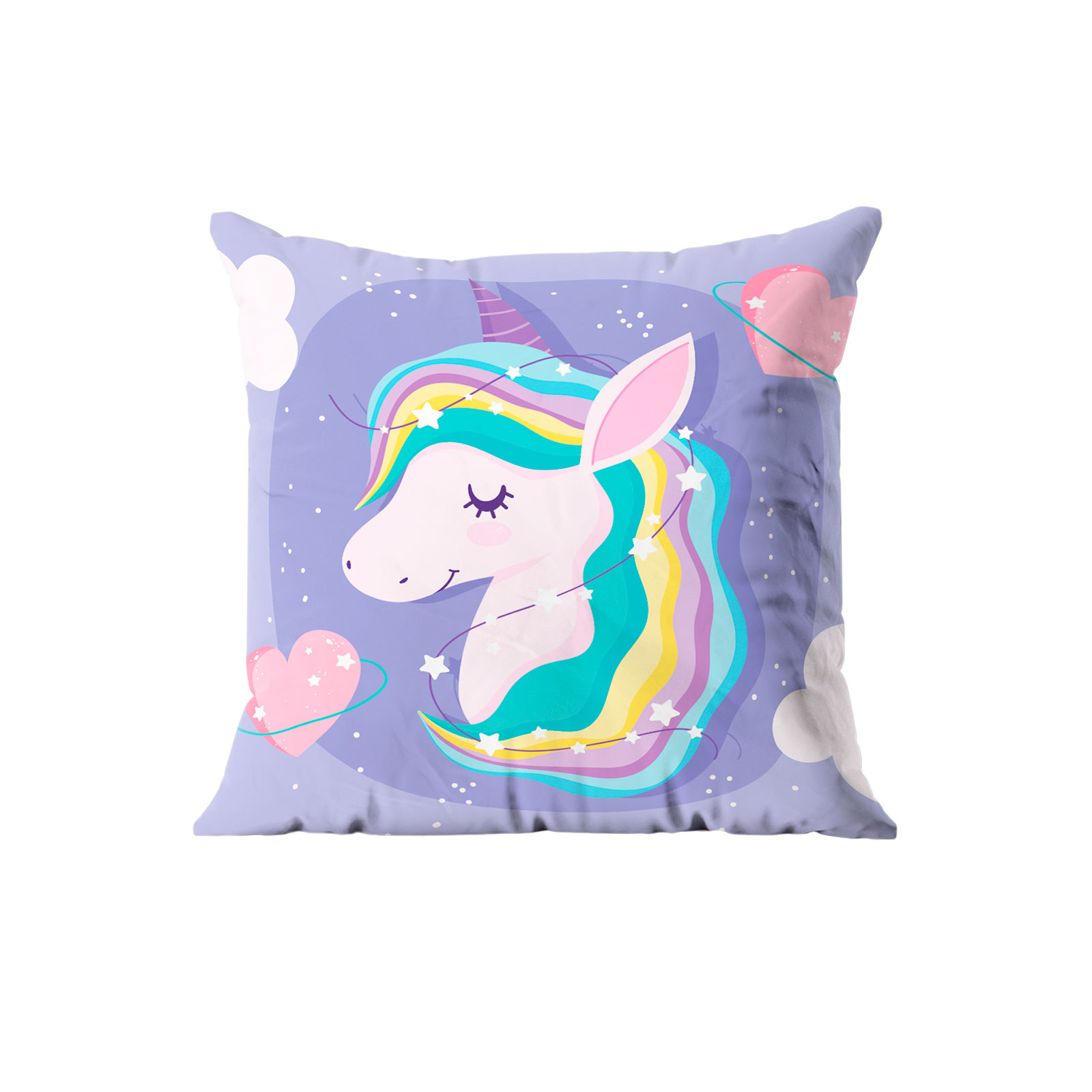 Cojín Reversible Providencia Unicornio Estrellas Multicolor 1 Pieza