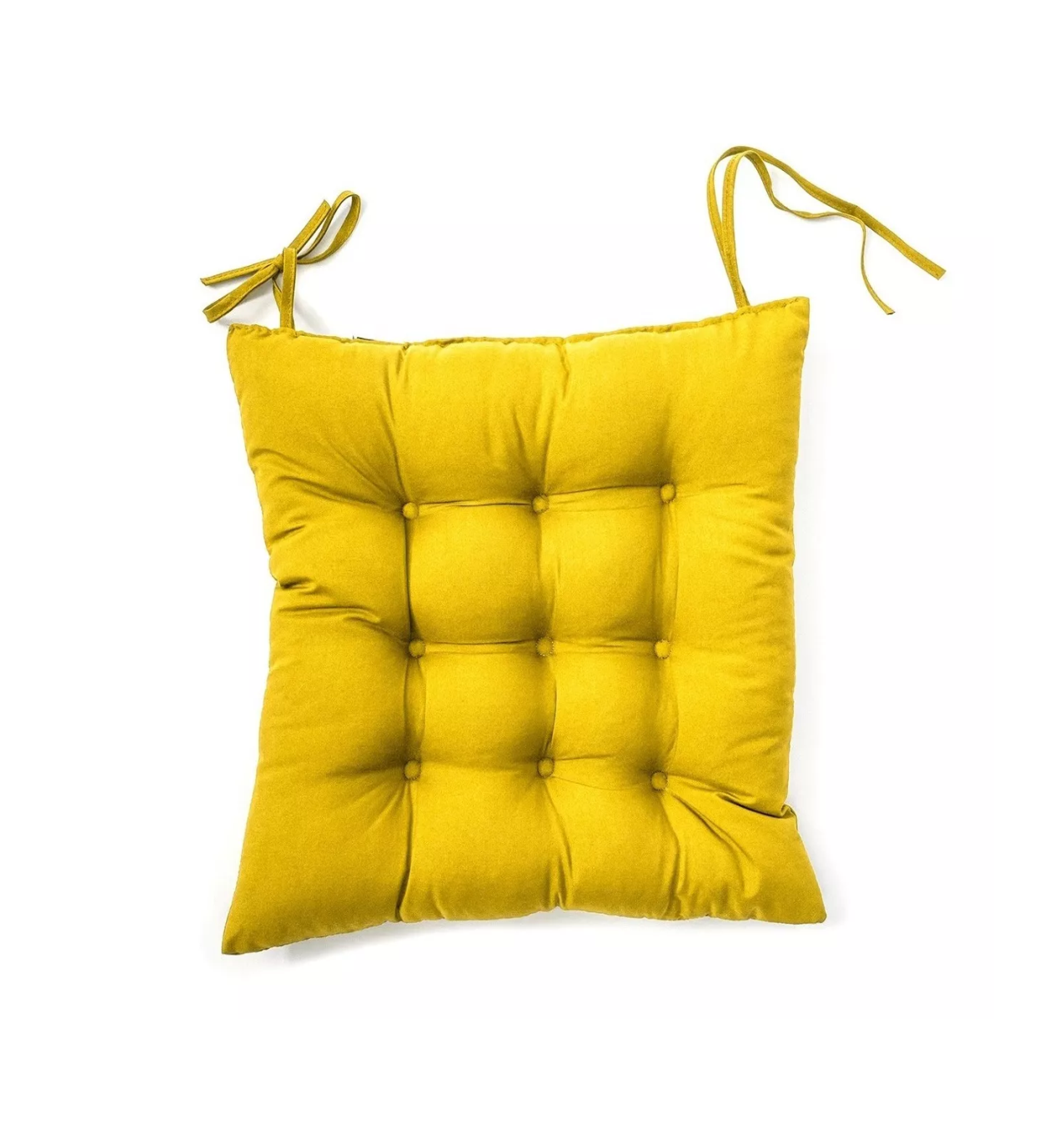 Cojin para Silla de Comedor 40 x 40 Cm Amarillo